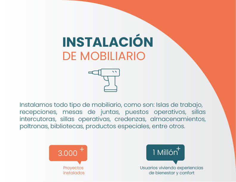 Instalación de mobiliario